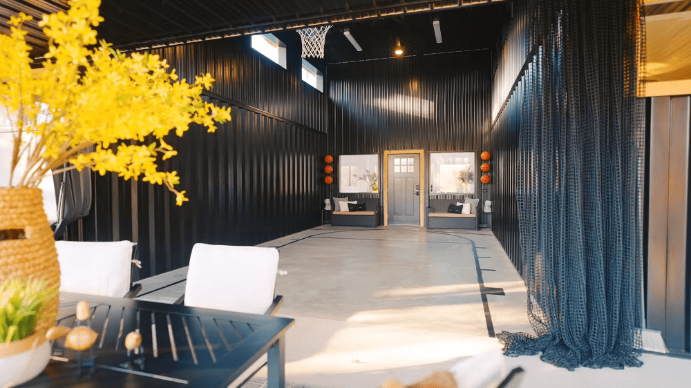 900sqft Shipping Container House w/ Basketball Court!